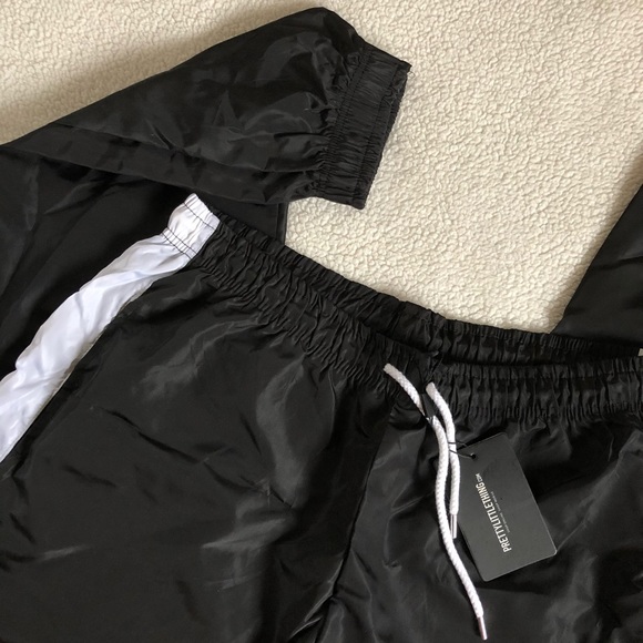 NOT FOR SALE RIGHT NOW!NWT PLT Black Contrast Panel Shell Pants. Sz 12 - Picture 2 of 8